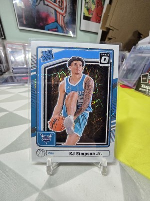 2024-25 Panini Optic KJ Simpson White Laser Prizm Rookie #P-247 Velocity Hornets