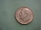 1955 S Roosevelt Dime Silver album filler - actual coin in photo