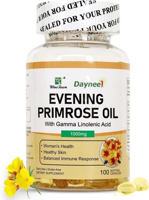 Evening Primrose Oil Skin Support Supplement Gamma Linolenic Acid Black Cohosh