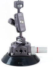 4.5" Camera Suction Cup Mount for Car with 1/4"  3/8" Screws, Vehicle Quick Rel