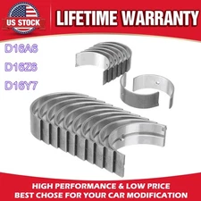 Main And Rod Bearings Set For 1988-00 Honda Civic 1.6L SOHC D16 D16Z6 D16Y D16A