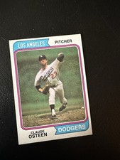 Topps 1974 Claude Osteen #42 Base Set Los Angeles Dodgers MLB Baseball Card Nm
