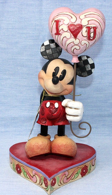 JIM SHORE Disney ''You Keep Me Grounded'' Mickey w/ Balloon 7.5'' #4026087 w/ Box