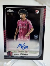 2025 Topps Chrome Sapphire MLS MYKHI JOYNER Autograph Black Refractor RC /10
