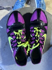 NIKE Zoom Rival 456811-530 Grape Black Volt Sprint Track Spikes Women's Size 7