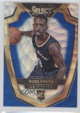 2014-15 Panini Select Premier Level Blue & Silver Prizm Russ Smith #195 0w8