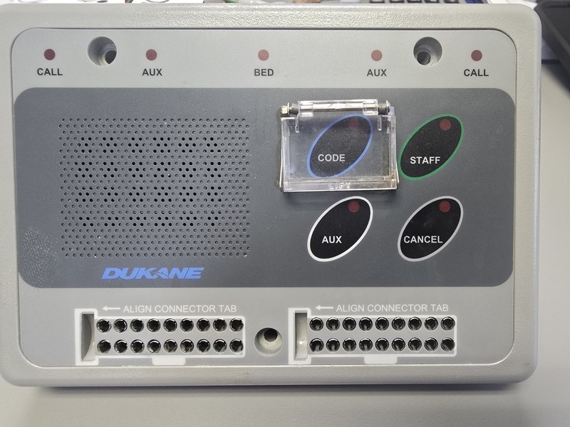 Dukane 4A2486 Nurse Call Patient Station Panel w/ Speaker CODE STAFF AUX