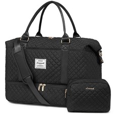 LOVEVOOK Travel Duffle Bag,Weekender Bags for Women with Shoe Compartment