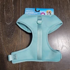 Vibrant Life Adjustable Dog Harness- Teal- Medium- Soft Vest Style- New