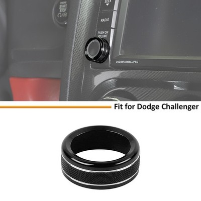 Black Center GPS Switch Knob Trim Ring for Dodge Challenger 2009-14 Accessories