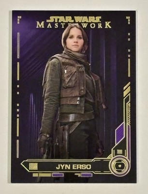 2019 Topps Star Wars Masterwork Purple Jyn Erso 22/50 Card