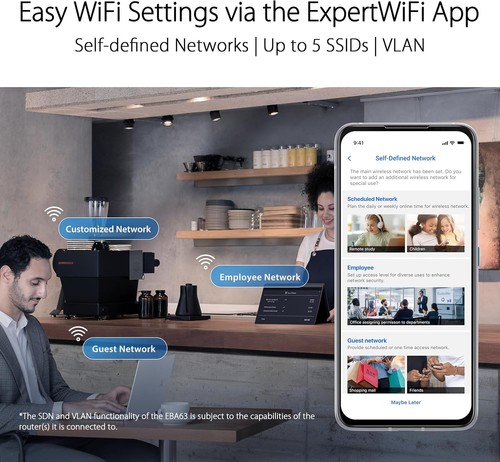 ASUS ExpertWiFi EBA63 Dual-Band WiFi 6 access point, suitable for all businesses - 第 6/10 張圖片