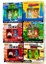 Lot-6-Build Kit Blokko Action Heroes/Funny Aliens/Special Force/City Heroes/Far
