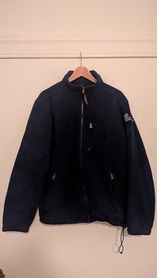 LL Bean Fleece Jacke Navy Dunkelblau Zipper Gr M Top Zustand Warm