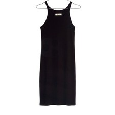 Madewell Black Ribbed Racerback Midi Dress Size S