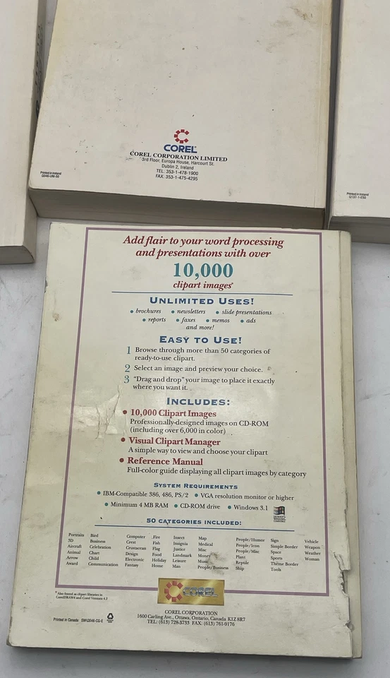 Corel DRAW 5.0 Software 3 Volume Set Suite with Corel GALLERY Art Books Lot of 4 - Image 2 of 3