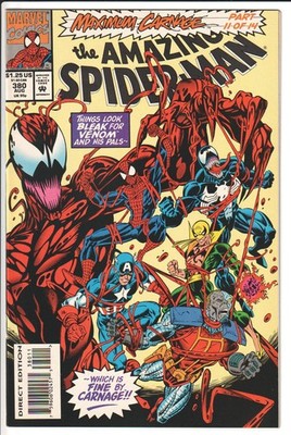 Amazing Spider-Man #380 Maximum Carnage Part 1993 NM(-) 9.2
