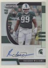 2020 Panini Prizm Draft Picks Rookies Silver Raequan Williams #252 Auto 2u3