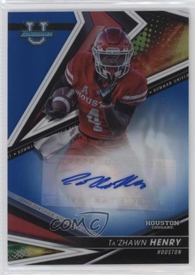2022-23 Bowman U Best of Blue Refractor 142/150 Ta'Zhawn Henry #BA-TZH Auto 05ol