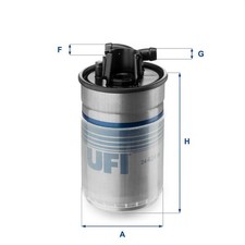 UFI Kraftstofffilter 24.424.00 für AUDI SKODA VW