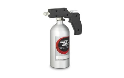 Sure Shot Universal Silver Anodized Aluminum Adjustable Nozzle Pressure Sprayer