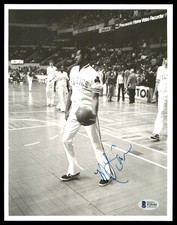 M.L. ML Carr Signed 8x10 Photo Boston Celtics Vintage Beckett BAS #T29101