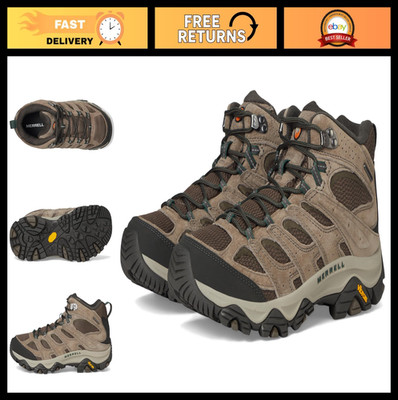Men's Waterproof Mid Hiking Boots - Moab 3 Style, Durable, Comfortable Outdoor F