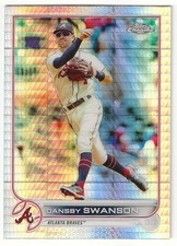 2022 Topps Chrome DANSBY SWANSON Insert PRISM REFRACTOR Parallel Card BRAVES