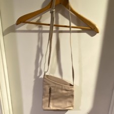 Vera Pelle Women s Small Beige Genuine Leathe...