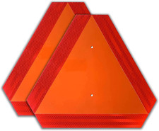  2 Pack Slow Moving Vehicle Triangle Safety Sign, Aluminum 14"X16" Engineering
