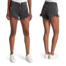 BLANK NYC Hi Rise Fray Cut Off Shorts Womens 24