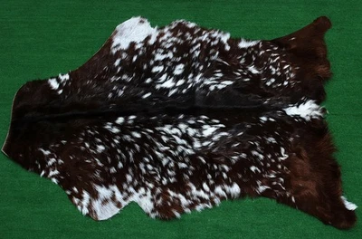 Luxus Ziegenfell Teppich Haar auf Fläche Teppich Größe 36"x26" Tierleder Ziegenfell G3P - Bild 1 von 3