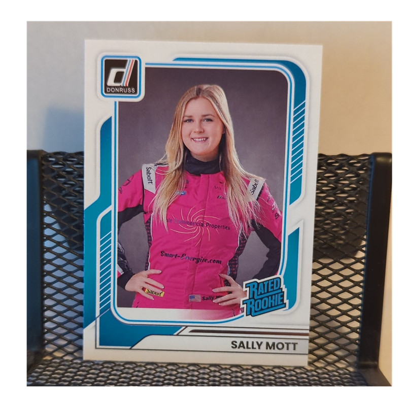 2026 panini donruss racing rated rookie rookie sally mott #97