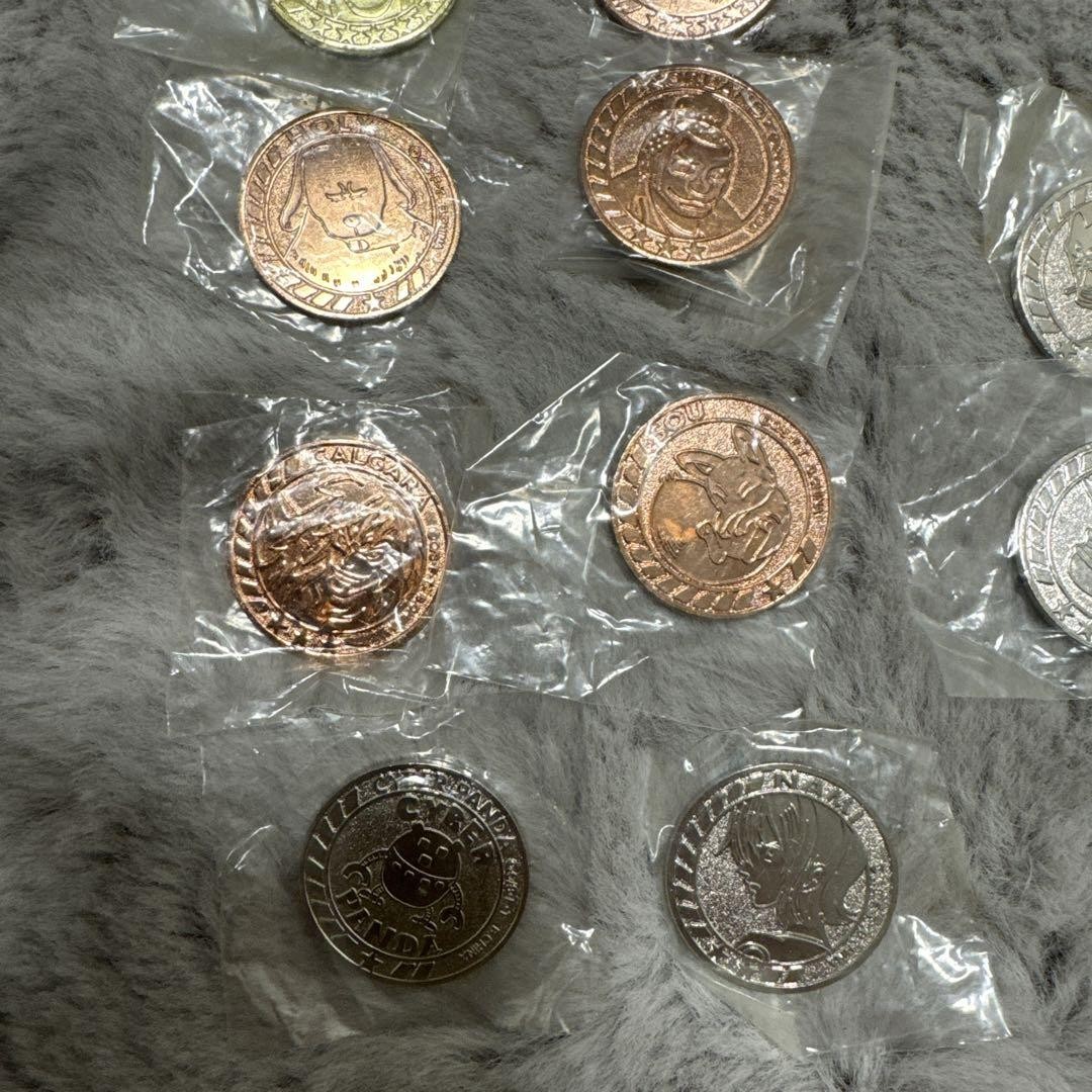One Piece Medal Set 44 Characters Coins Gold Silver Bronze
