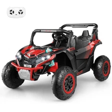 Hikole Two Seater Ride on Car for Kids,24Volt 4×4 Powerful Motors, Ride on