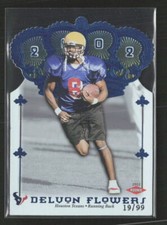 2002 Pacific Crown Royale #177 Delvon Flowers Blue #/99 Houston Texans (T)