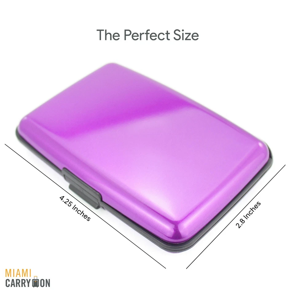Miami CarryOn RFID Wallet, Secure Aluminum Card Holder - Prevent Identity Theft - Image 3 of 4