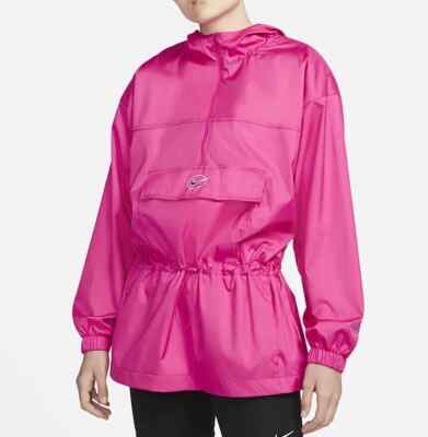 nike sportswear icon clash women's satin long jacket