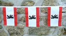 Bandiera a corda Berlino Germania in poliestere lunga 3 m con 10 bandiere - U...