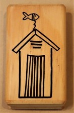 ARTEE STAMPS RUBBER STAMP BEACH BATHING BOX