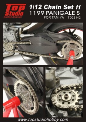 Top Studio 1/12 1199 Panigale S Chain Set for Tamiya 14129