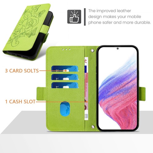 Für Moto G Stylus/Power 5G 2025 Rose Prägung PU Leder Flip Ständer Brieftasche Hülle - Bild 26 von 73