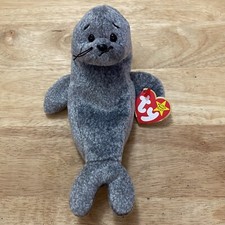 TY Beanie Baby - Slippery the Seal 7 inch  Birthday 1/17/1998