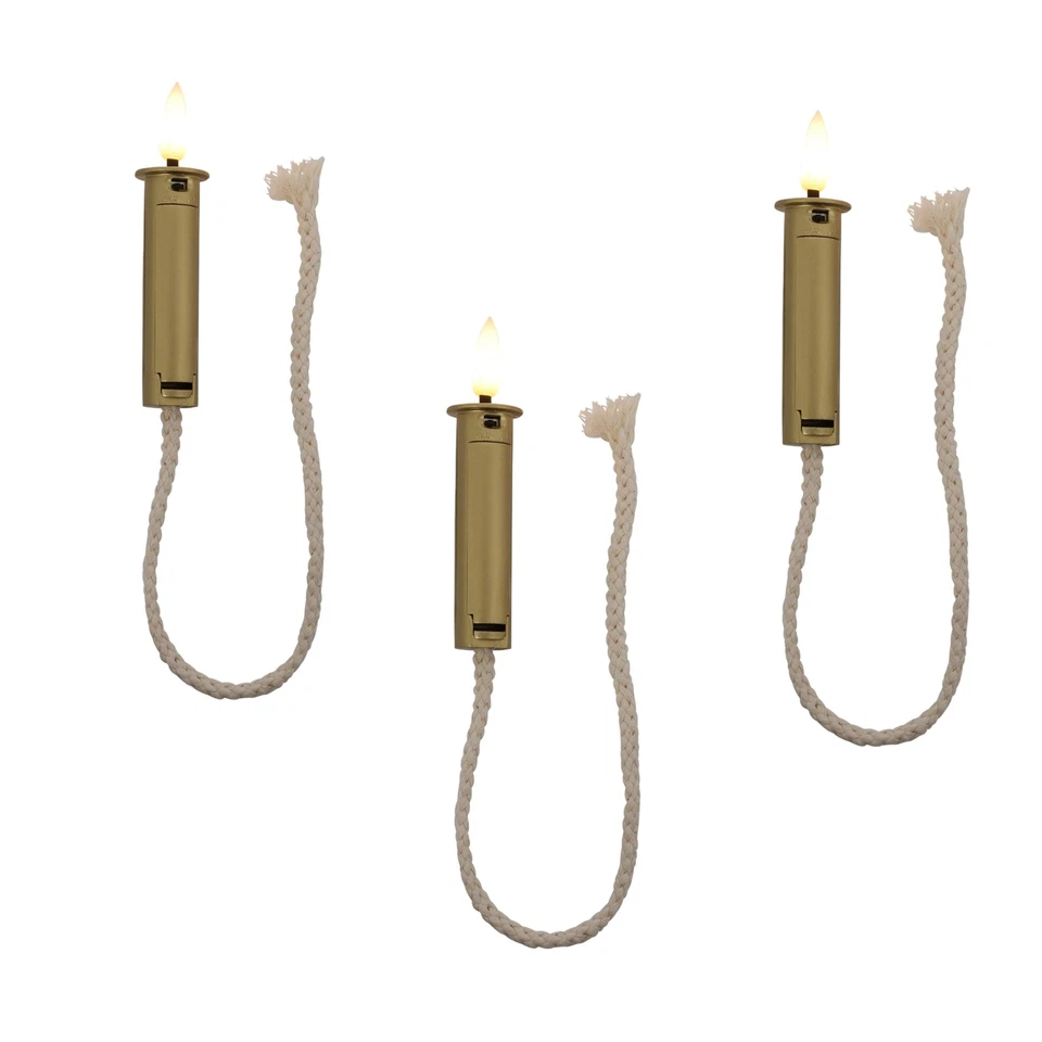 LED Korken 3 St. für Flaschen Öllampen-Optik 6/18h Timer mit 32cm Docht warmweiß - Bild 3 von 4