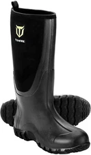 TIDEWE Rubber Work Boot for Men with Steel Shank, Waterproof Size 12 Black