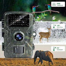 Wildlife Trail Camera 1080P Game Night Vision Outdoor Motion Hunting Cam 32GB UK