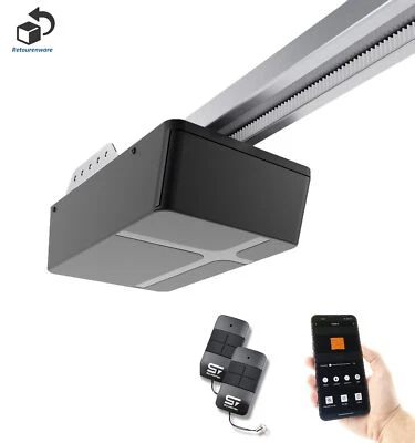 B-ware Schartec WiFi accionamiento de puerta de garaje Prime 1500 con riel accionamiento de puerta inteligente