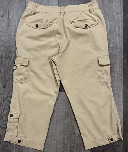 Lauren Ralph Lauren Women's Tan Khaki Cargo Pants Capris - Size 8 | eBay