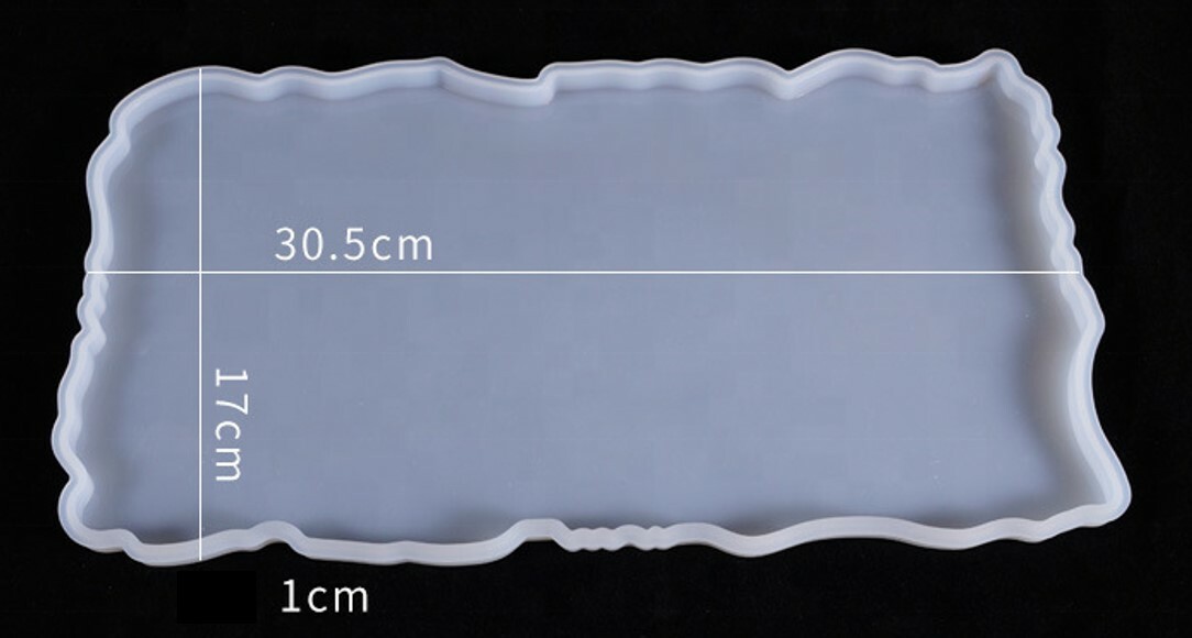 ALEFBET Weihnachts Silikonform - Elch Tablett Gießform Für Gips & Harz