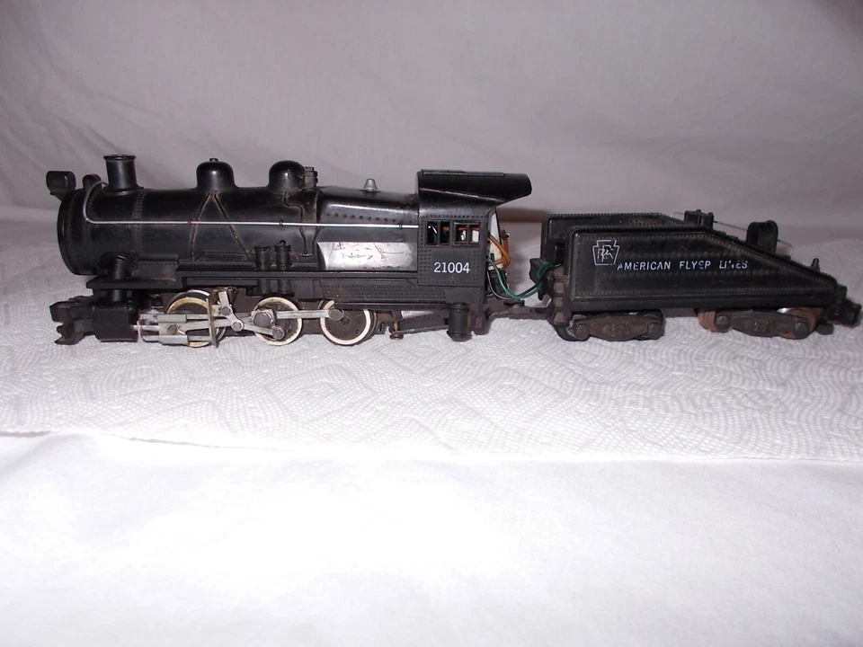 RARE AMERICAN FLYER #21004 SWITCHER & TENDER RUNS AND SMOKES GREAT! LT #N-169 - Image 4 of 4